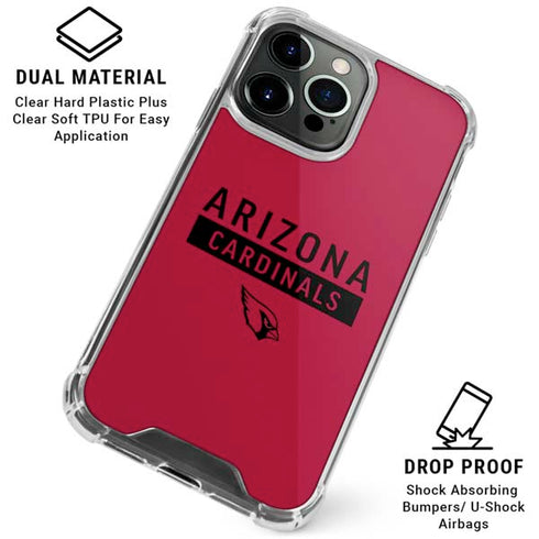 NFL Arizona Cardinals Red Performance Series iPhone 16 Pro Clear Case